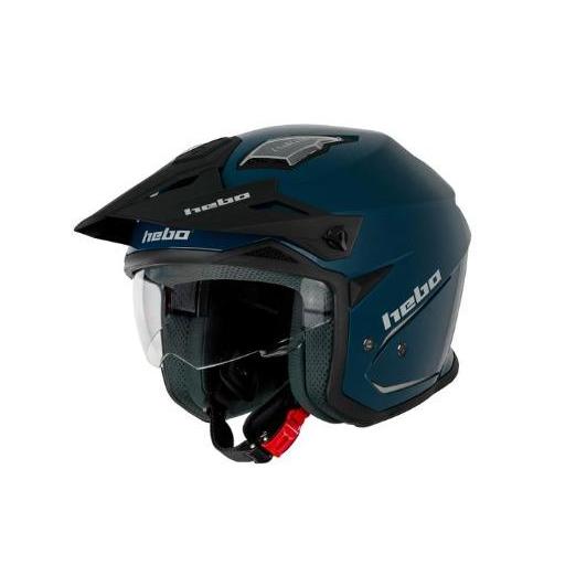 Casco Trial Hebo HTR-P01 V6 MONO DUO Azul [2]