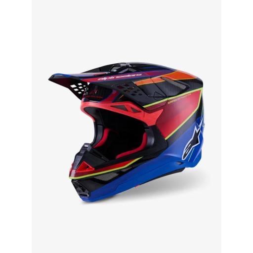 Casco Alpinestars M10 Era Azul rojo y amarillo