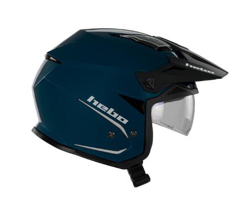 Casco Trial Hebo HTR-P01 V6 MONO DUO Azul