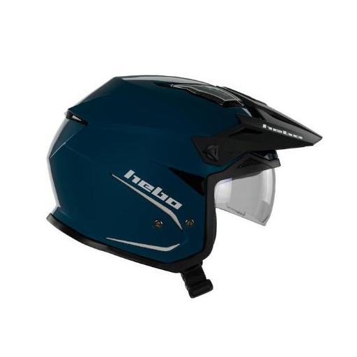Casco Trial Hebo HTR-P01 V6 MONO DUO Azul