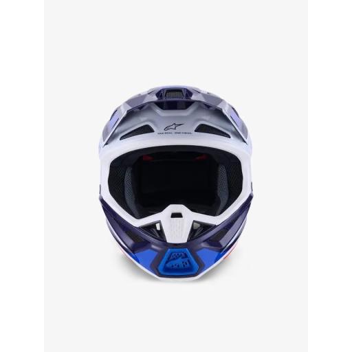 Casco Alpinestars Supertech M7 Rise Azul y blanco [3]