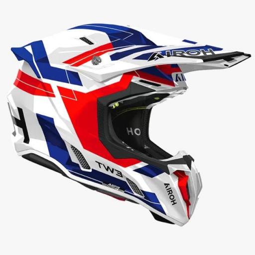 Airoh TWIST 3 Dinasty azul y rojo brillante