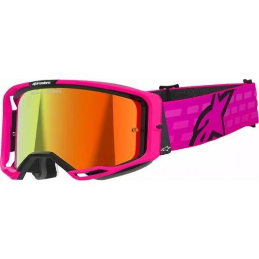 Gafas Alpinestars Vision 8 Corp color rosa cristal rojo espejo