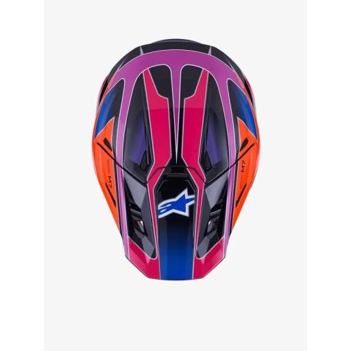 Casco Alpinestars Supertech M7 Fuse azul, púrpura y rosa [3]