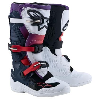 Botas Alpinestars Youth Tech 7S Infantil Dark Blue / White / Black