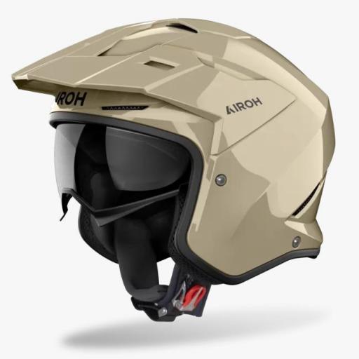 Casco Jet Airoh Kombakt Color Moka glow