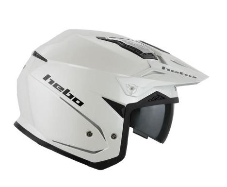 Casco Trial Hebo HTR-P01 V6 MONO Blanco