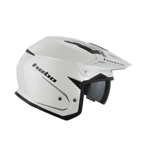 Casco Trial Hebo HTR-P01 V6 MONO Blanco