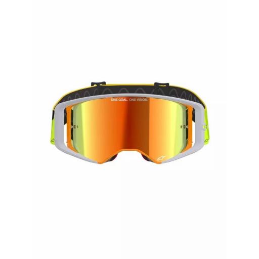 Gafas Alpinestars Supertech Corp Goggle Absolute Vision color amarillo cristal rojo espejo [1]