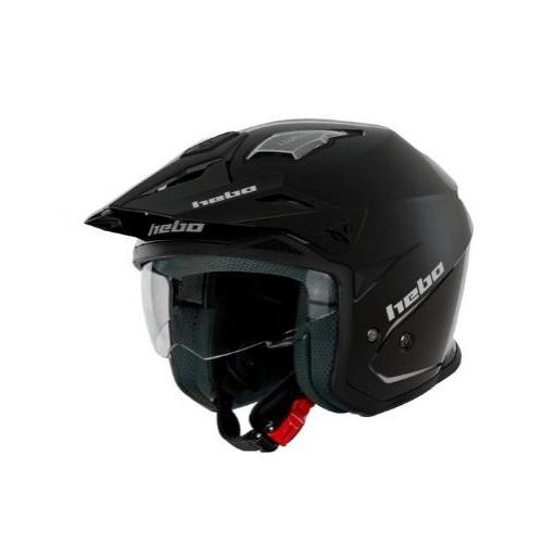 Casco Trial Hebo HTR-P01 V6 MONO Negro  [1]