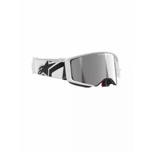 Gafas Alpinestars Supertech Corp Goggle Absolute Vision color blanco cristal plata espejo [3]