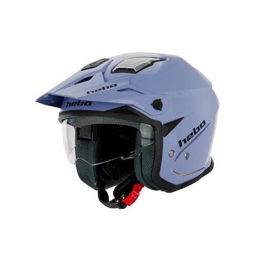 Casco Trial Hebo HTR-P01 V6 MONO azul  [4]