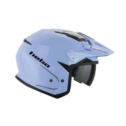 Casco Trial Hebo HTR-P01 V6 MONO azul  [0]