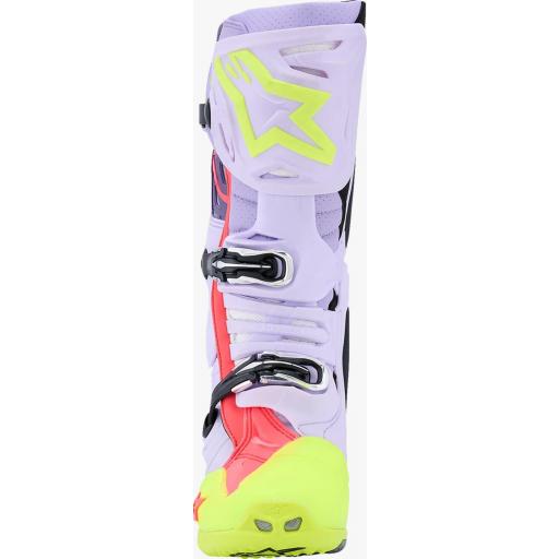 Alpinestars Tech 10 super vented Púrpura, amarillo y Rosa Diva [2]
