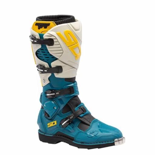 BOTAS SIDI CROSSFIRE 3 azul, blanco y amarillo