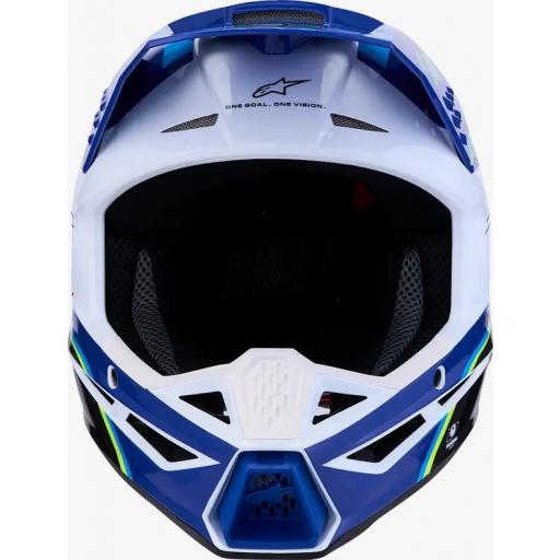 Casco Alpinestars SM3 Falcon infantil azul, negro y rosa  [1]