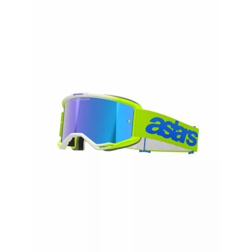 Gafas Alpinestars Vision 5 Corp color amarillo y azul cristal azul espejo 