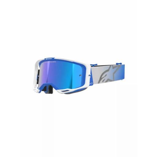 Gafas Alpinestars Vision 8 Corp color azul y blanco cristal azul espejo [0]