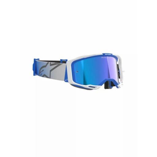 Gafas Alpinestars Vision 8 Corp color azul y blanco cristal azul espejo [1]