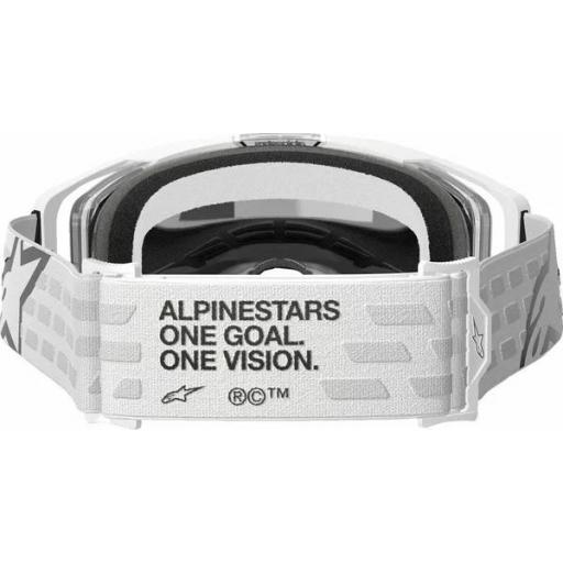 Gafas Alpinestars Vision 8 Corp color blanco cristal plata espejo [2]