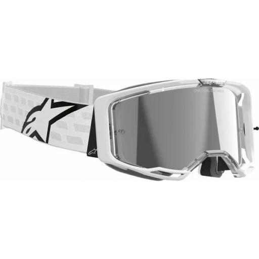 Gafas Alpinestars Vision 8 Corp color blanco cristal plata espejo [3]