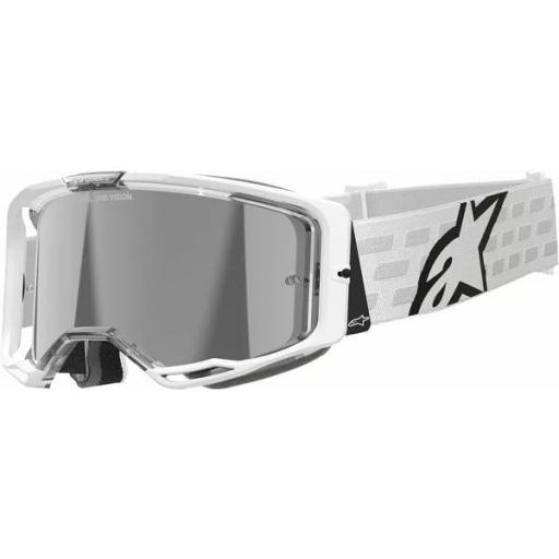 Gafas Alpinestars Vision 8 Corp color blanco cristal plata espejo [0]