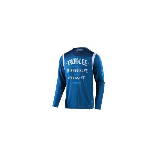 Camiseta Troy Lee GP AIR ROLL OUT azul [0]