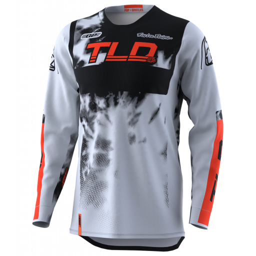 Camiseta Troy Lee GP ASTRO gris claro y naranja 