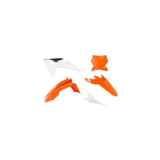 kit de plastica ktm sx 65 2024 2025 naranja y blanco