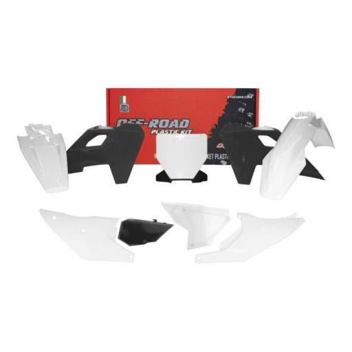 kit plastica color blanco y negro Husqvarna TC FC 2023 -2024