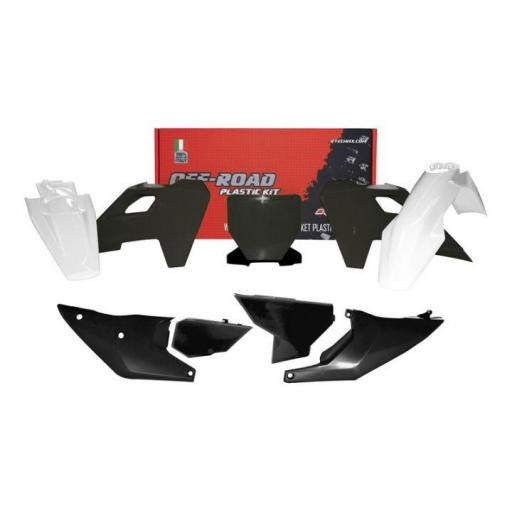 kit plastica color negro y blanco Husqvarna TC FC 2023 -2024