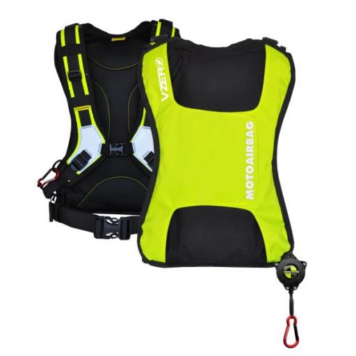 Mochila Motoairbag MAB VZero Plus Airbag Fluorescente