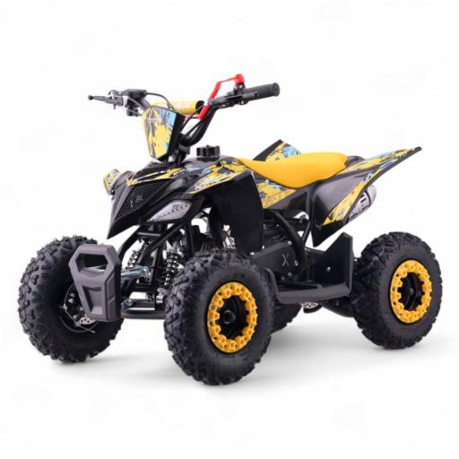 MINI QUAD GASOLINA 49CC ROAN RATTE R6 amarillo