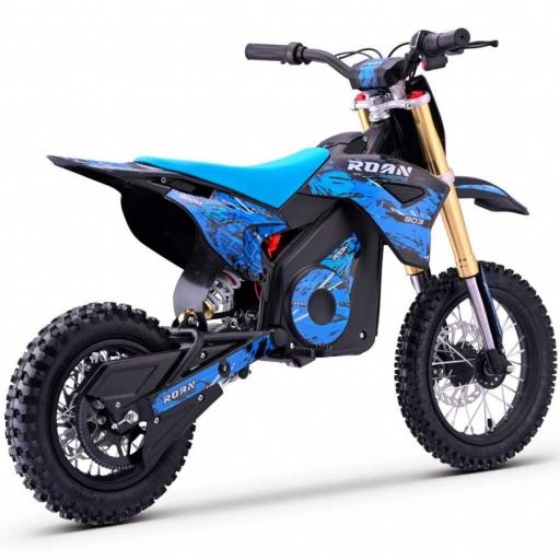 Moto de cross infantil RFN 1100W Roan 903 12"/10" color azul [3]