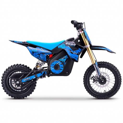 Moto de cross infantil RFN 1100W Roan 903 12"/10" color azul [2]