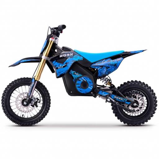 Moto de cross infantil RFN 1100W Roan 903 12"/10" color azul [1]