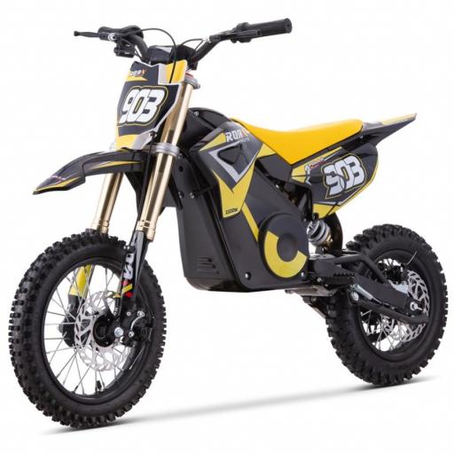 Mot de cross infantil RFN 1100W Roan 903 12"/10" color amarillo