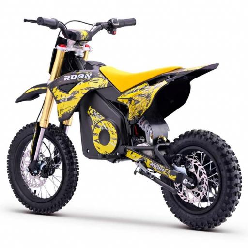 Moto de cross infantil RFN 1100W Roan 903 12"/10" color amarillo [3]