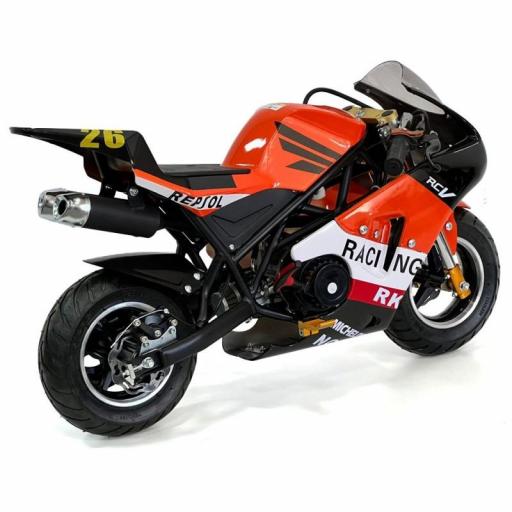 Pocket bike 49cc replica Polini color naranja [2]