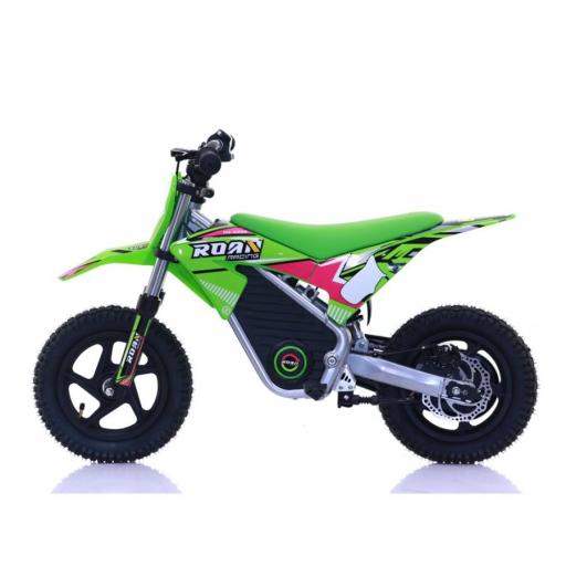 Minimoto electrica 250W Roan Warrior MX-E250 12/12" Verde [5]