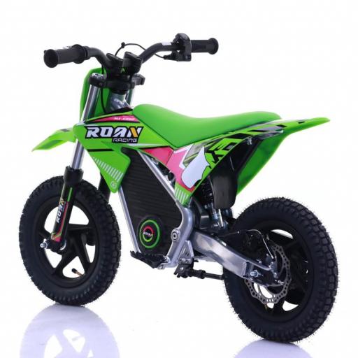 Minimoto electrica 250W Roan Warrior MX-E250 12/12" Verde [4]