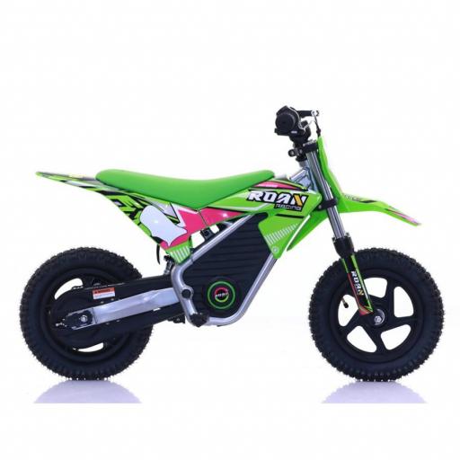 Minimoto electrica 250W Roan Warrior MX-E250 12/12" Verde [3]