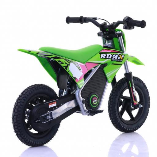 Minimoto electrica 250W Roan Warrior MX-E250 12/12" Verde [2]