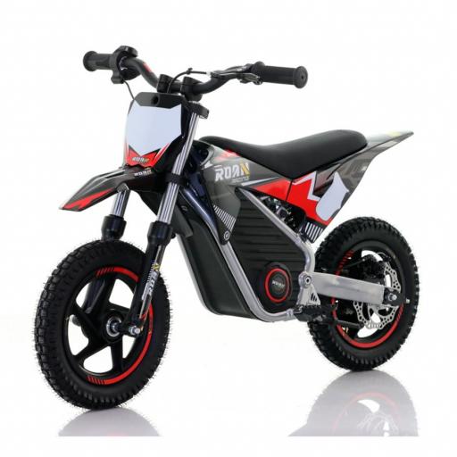 Minimoto electrica 250W Roan Warrior MX-E250 12/12" Negra