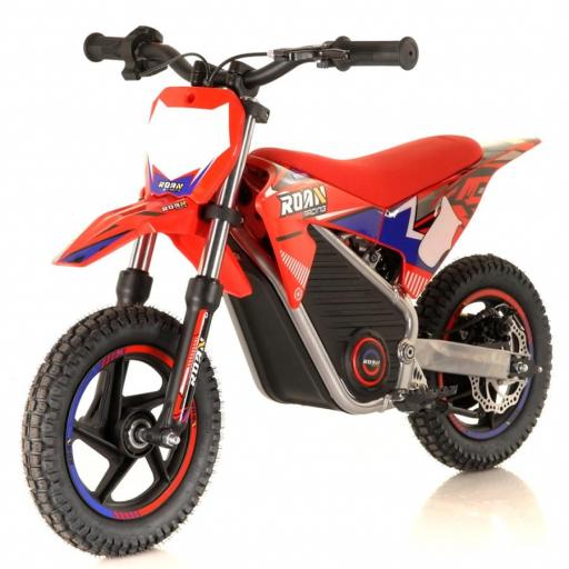 Minimoto electrica 250W Roan Warrior MX-E250 12/12" Roja