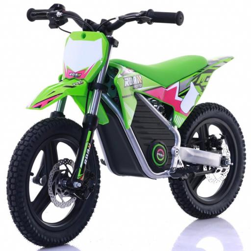 Minimoto electrica 350W Roan Warrior MX-E350 14/14" Verde [0]