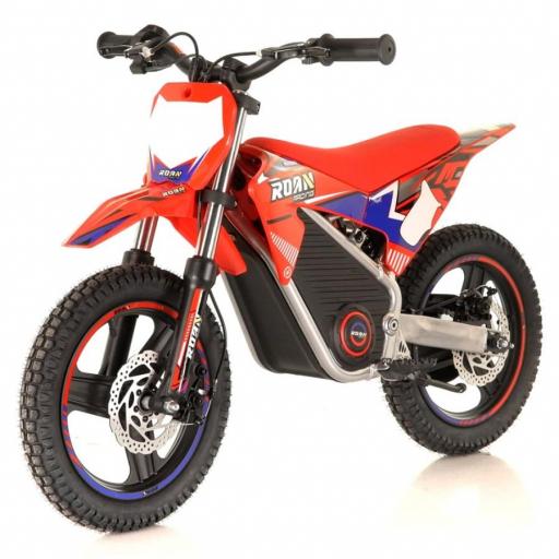 Minimoto electrica 350W Roan Warrior MX-E350 14/14" roja [0]