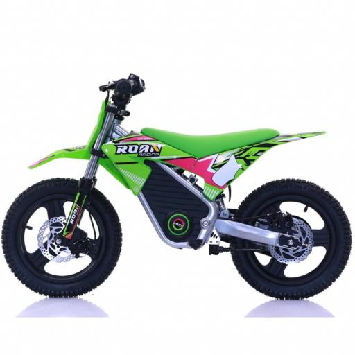 Minimoto electrica 350W Roan Warrior MX-E350 14/14" Verde [1]