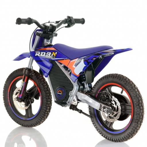 Minimoto electrica 350W Roan Warrior MX-E350 14/14" azul [2]