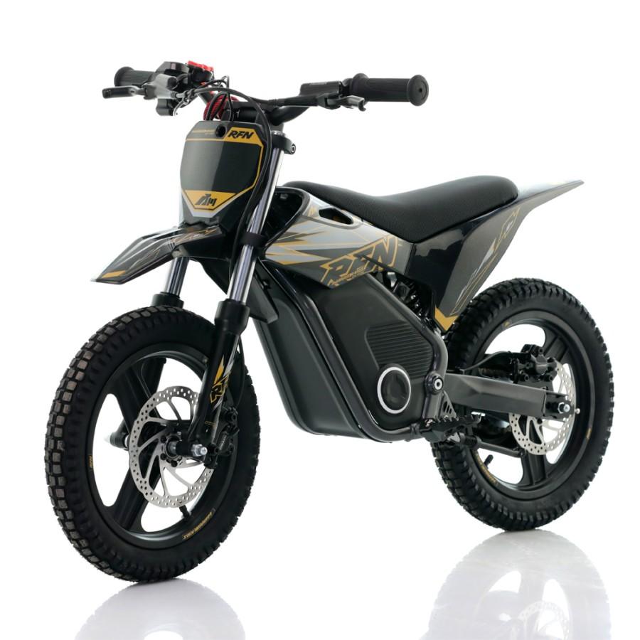 Minimoto electrica 500W Roan Warrior SX-E500 14/14" negra y dorada